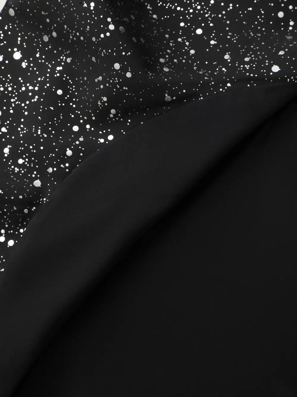 Gold Stamped Ruffled Edge Coat