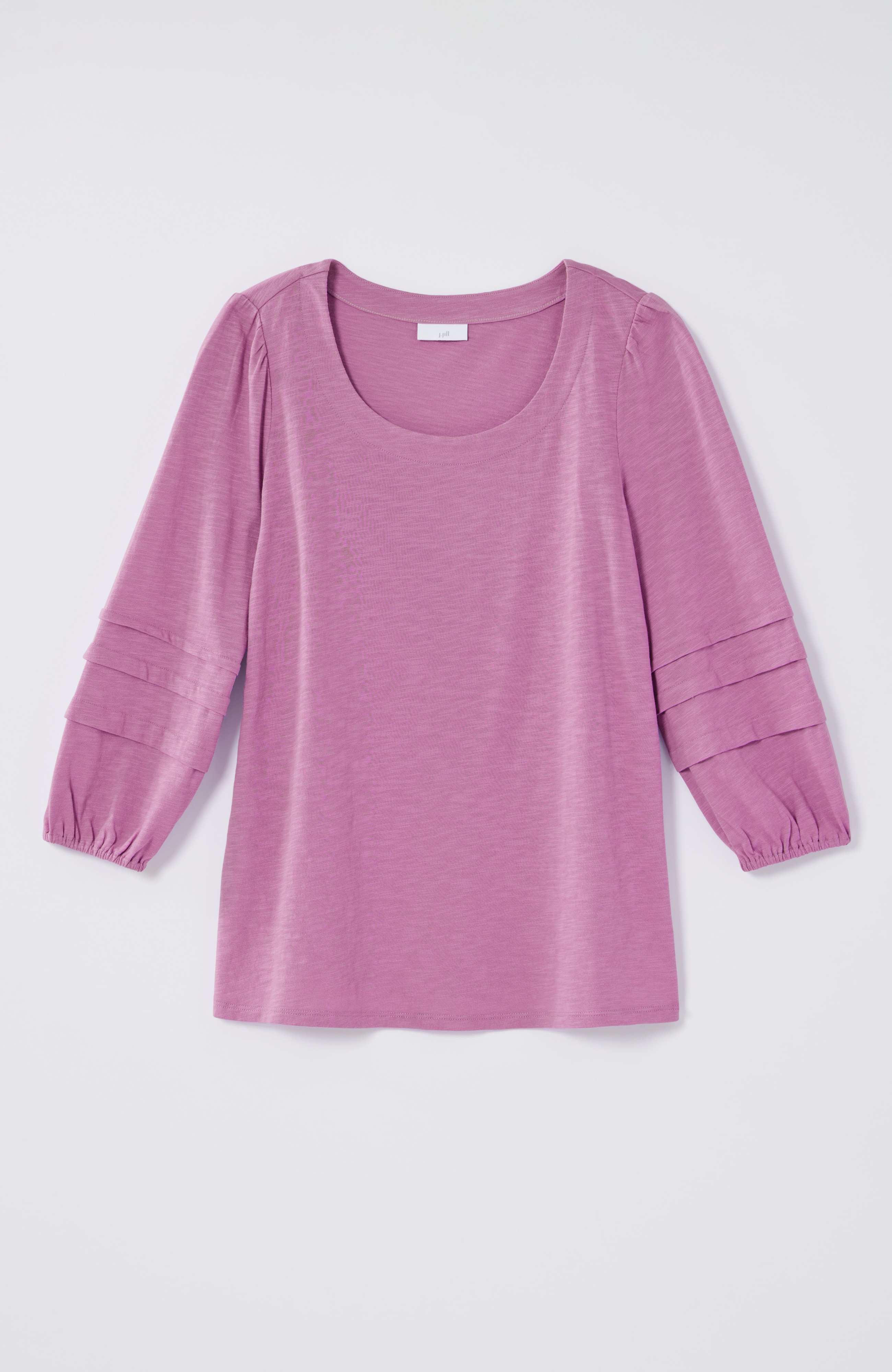 Pleated-Sleeve Tee