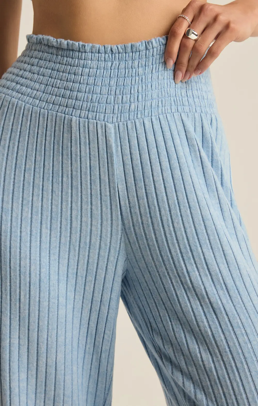 Dawn Smocked Rib Pant