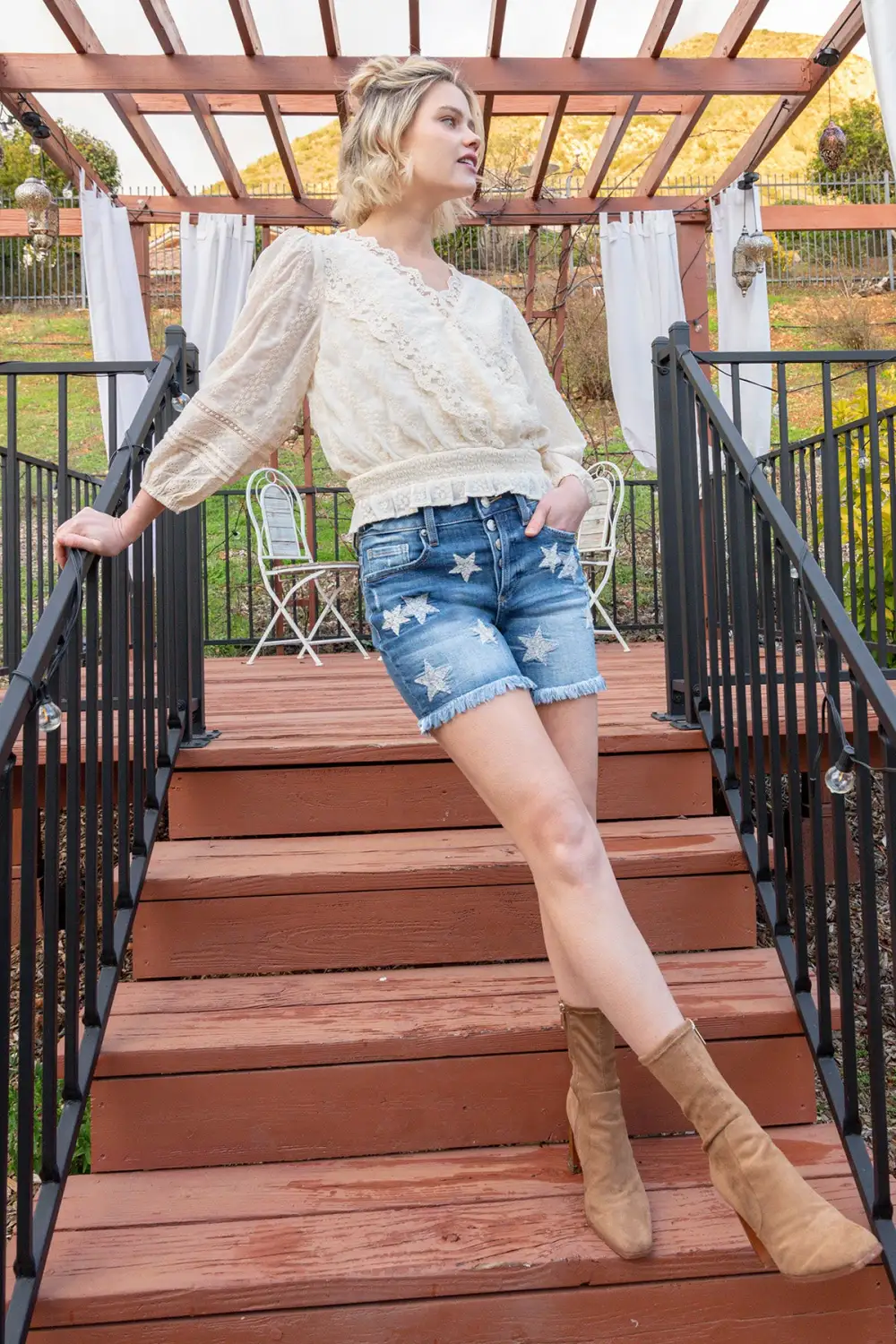 All The Stars Denim Shorts
