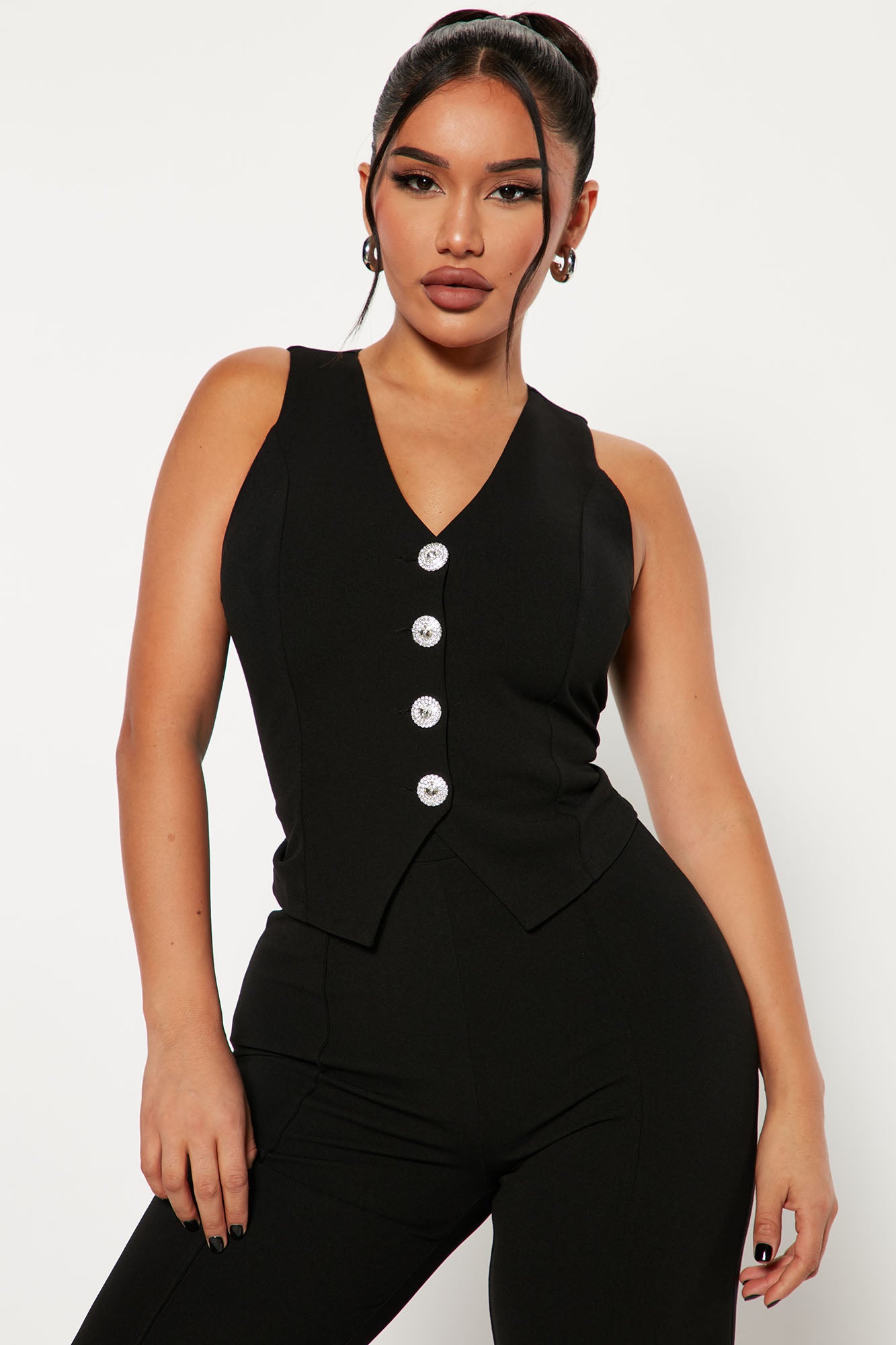 Chelsea Vest Pant Set - Black