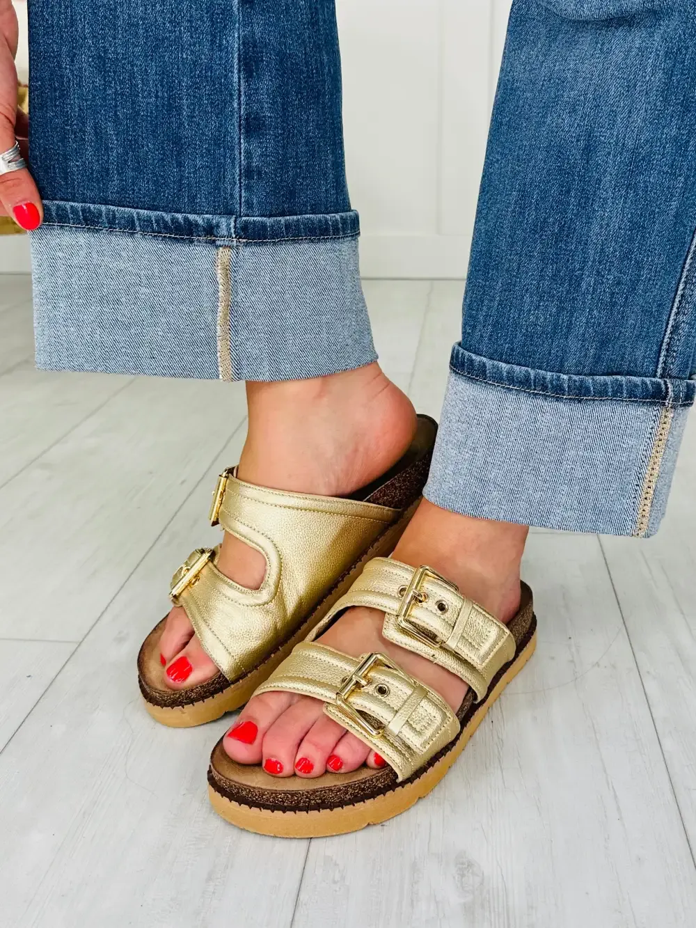 Change Your Tune Tummy Control Cropped Slim Wide Leg Jeans