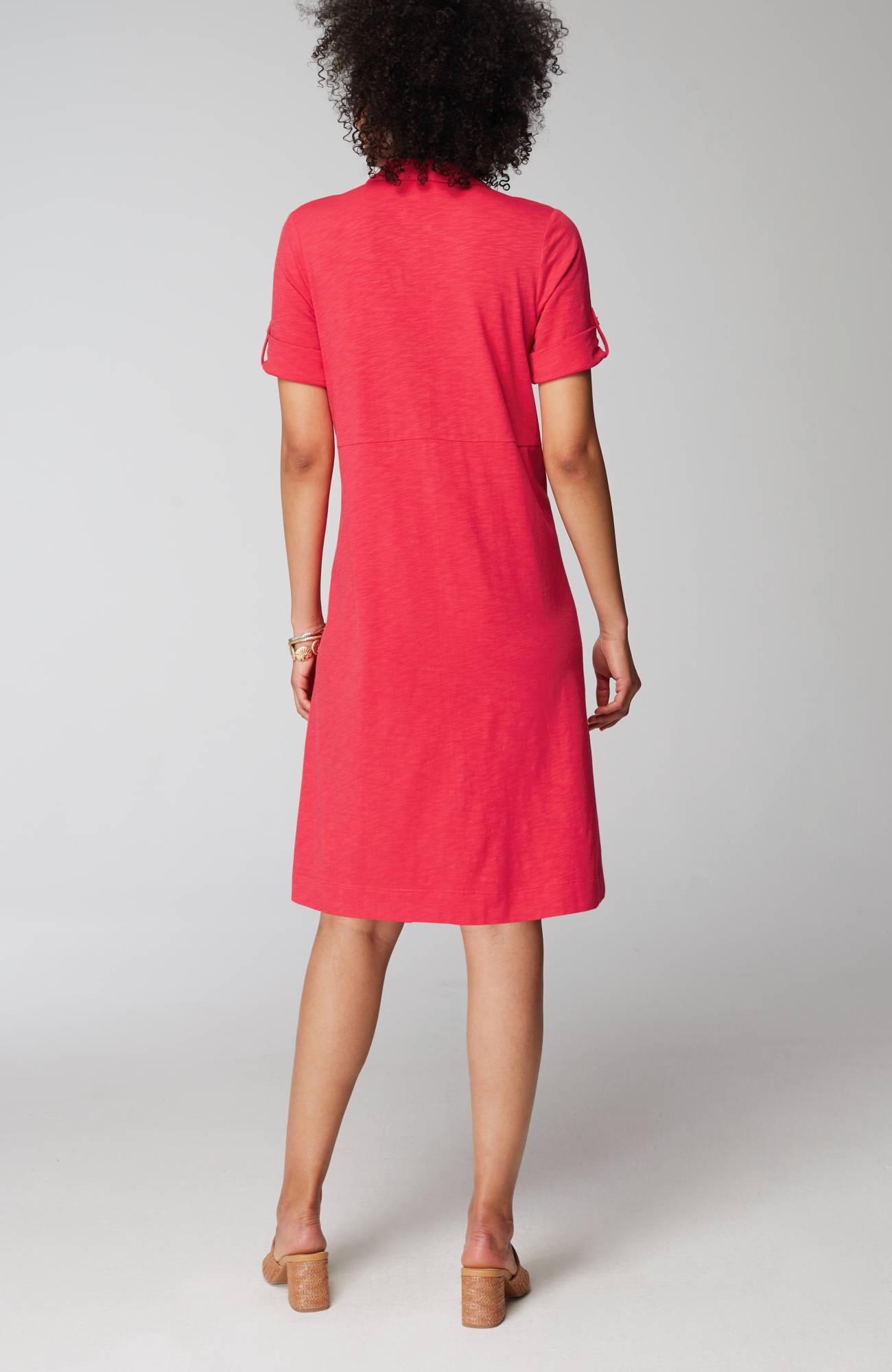 Classic Cotton-Slub Shirtdress