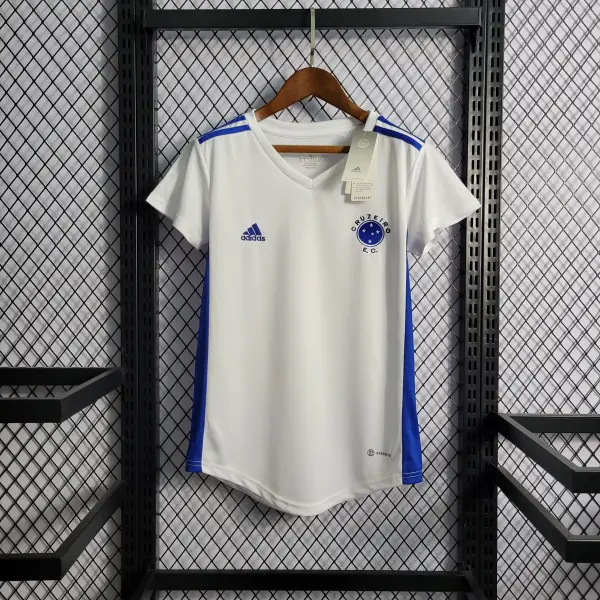Camisa Cruzeiro Away 22/23 Feminina - Branca