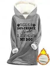 Women's Daily Hoodie Long Sleeve Hooded Graphic Letter Drawstring Print Casual Daily Black Pink Blue Fall Loose Fit