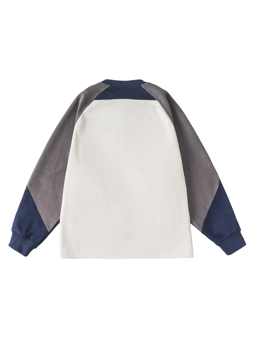 American Retro Patchwork Long-sleeved T-shirt