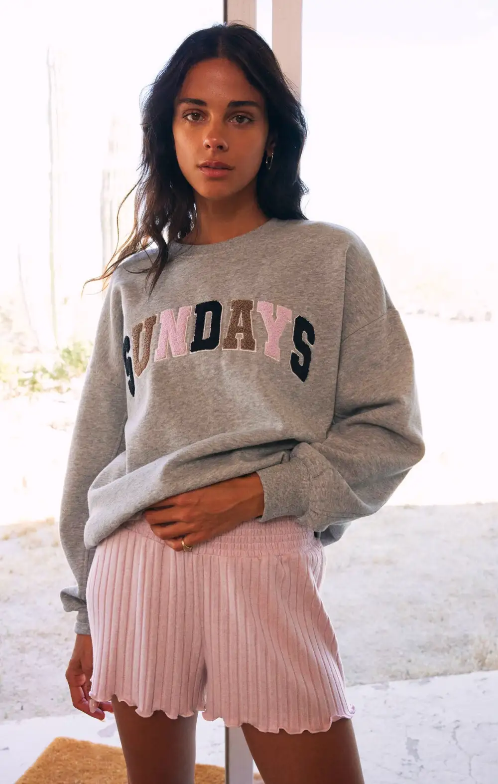 Dawn Smocked Rib Short
