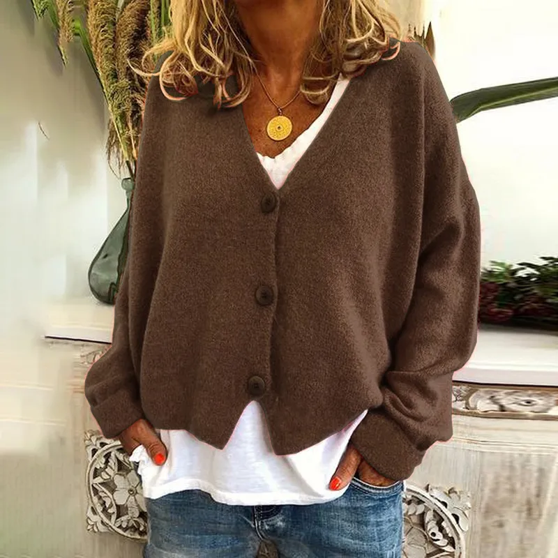 Button Down Casual Comfy Knitwear