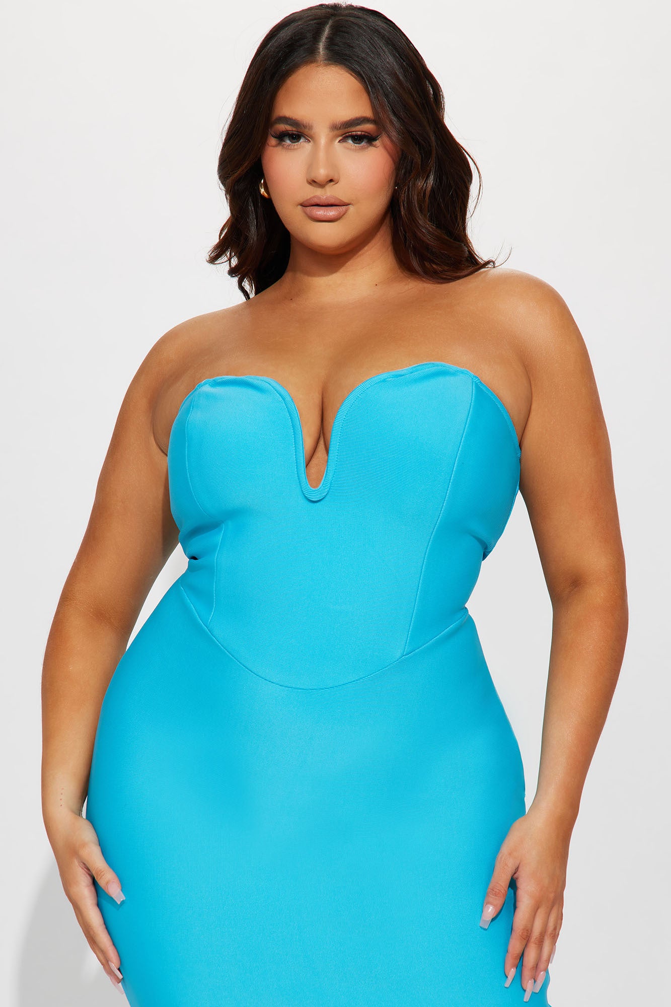 Lilah Bandage Maxi Dress - Aqua