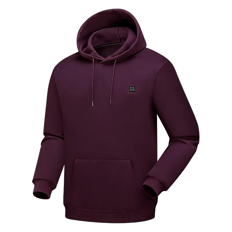 Men Electric Heating Sweatshirt with Fleece Lining-Including batteries