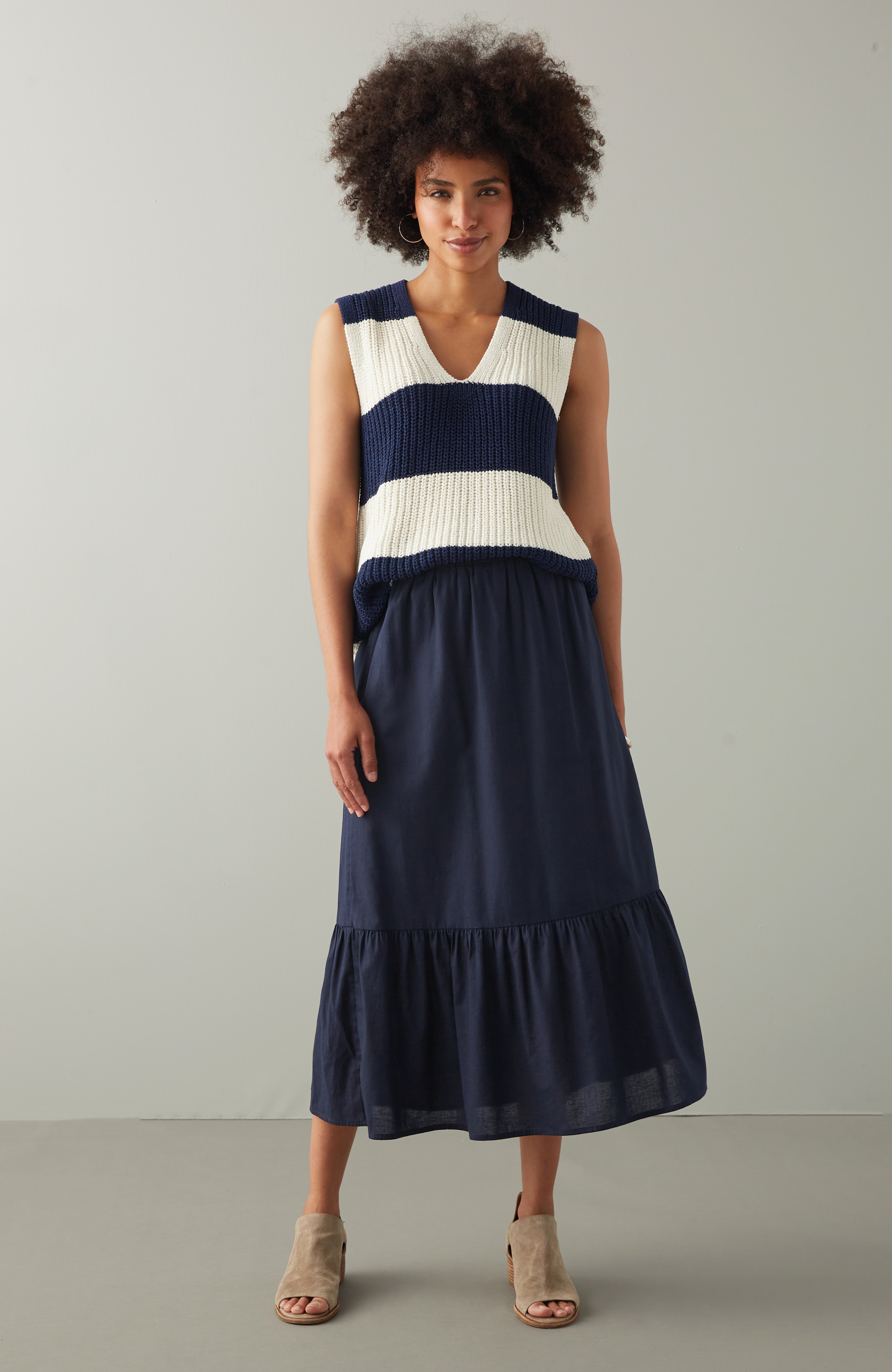 Easy Tiered Maxi Skirt