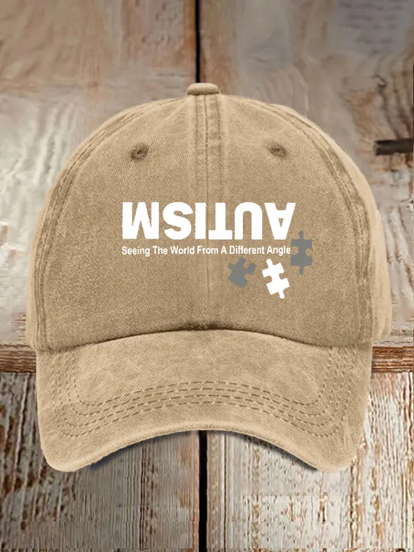 Retro Autism: Seeing The World From A Different Perspective Pride Baseball Cap