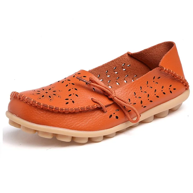 New Hollow Leather Casual Shoes