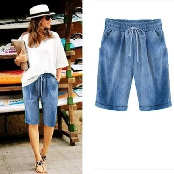 Casual Jean Denim Bermuda Short