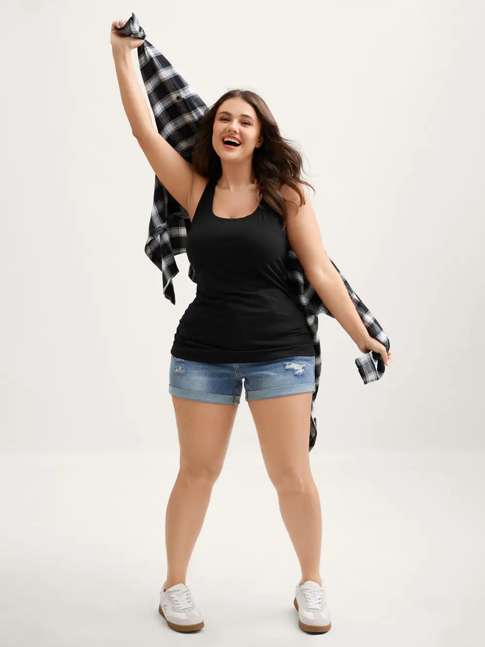 Supportive Bra Pleated Fitted Tank Top