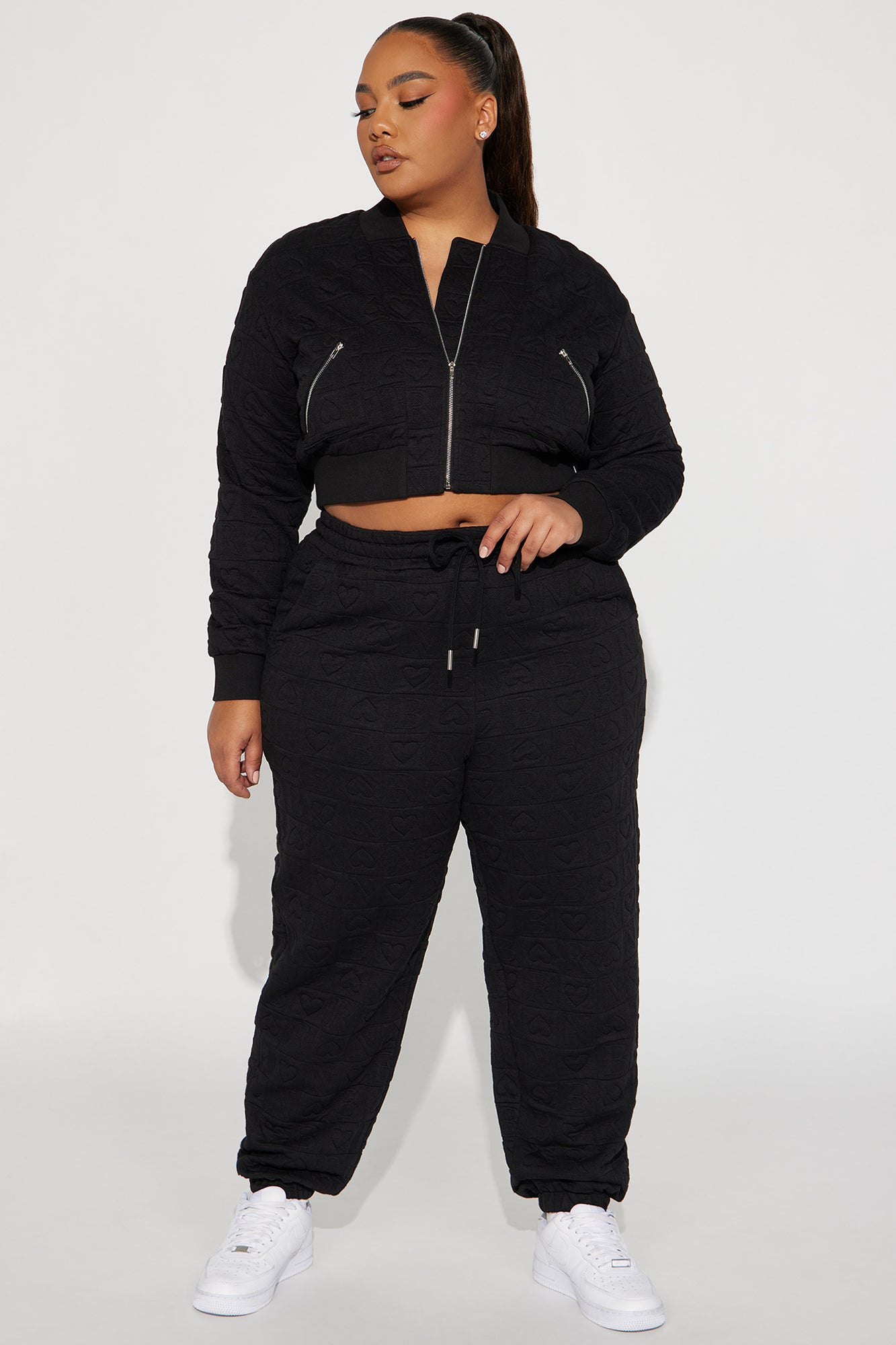 Born This Way Jogger Set - Black