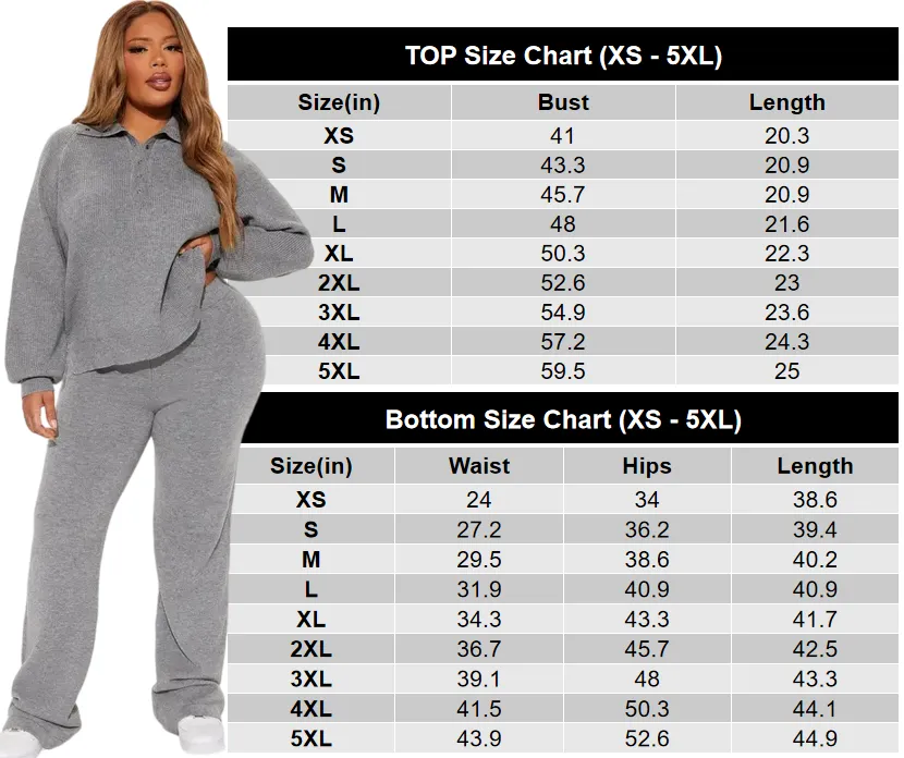 Samaria Sweater Pant Set - Charcoal