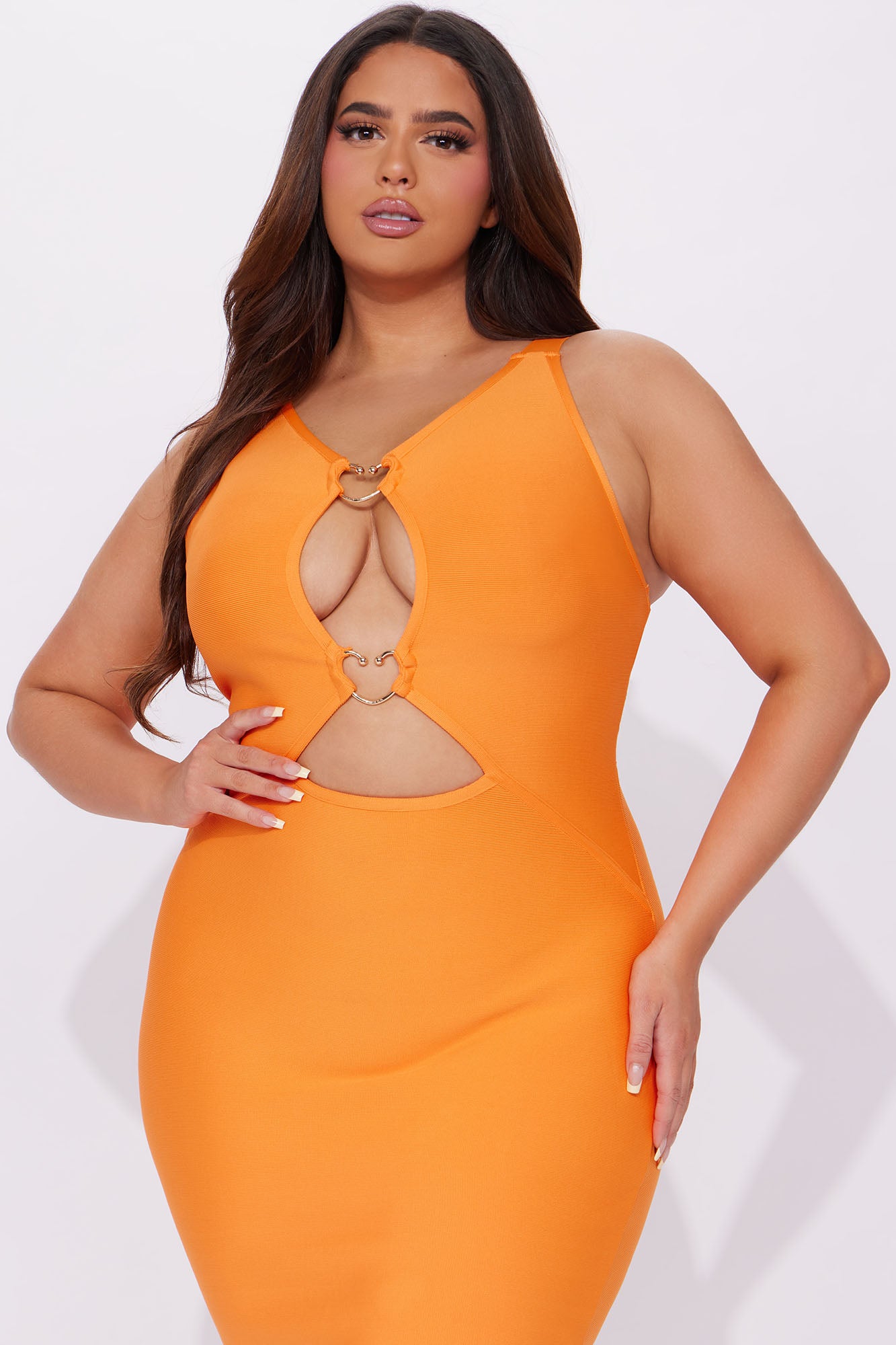 Vice City Bandage Mini Dress - Orange