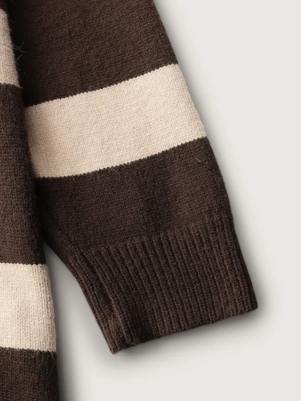 Supersoft Stripe Slit Hooded Pullover