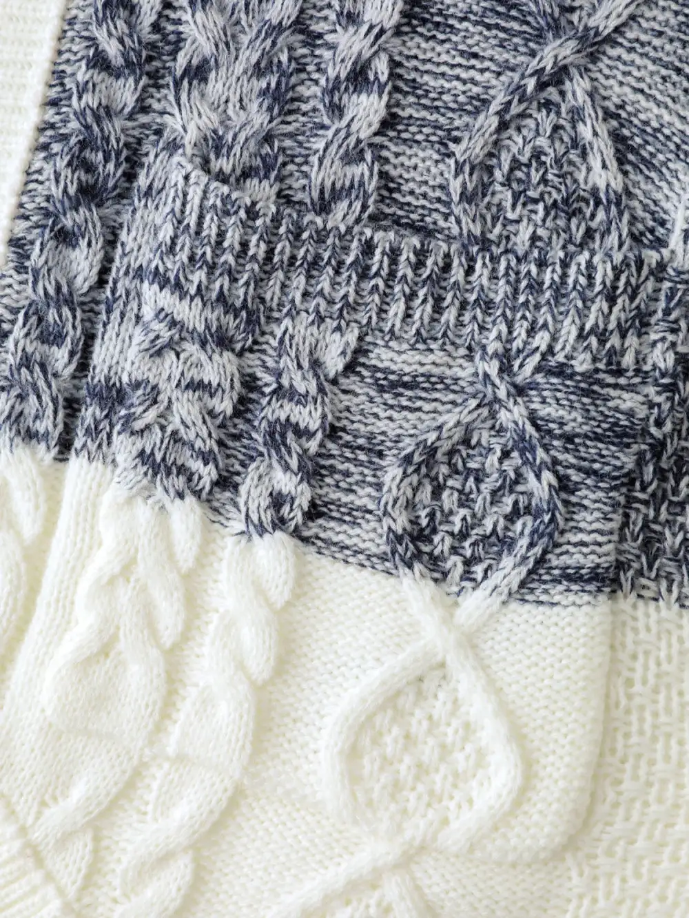 Arc-Hem Ombre Gradient Knit Cardigan