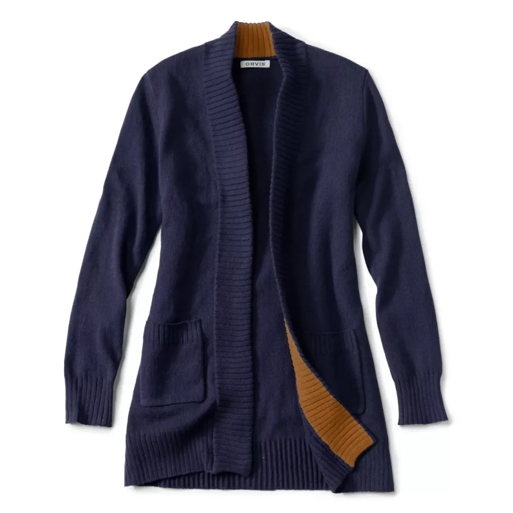 Evergreen Long Open Cardigan
