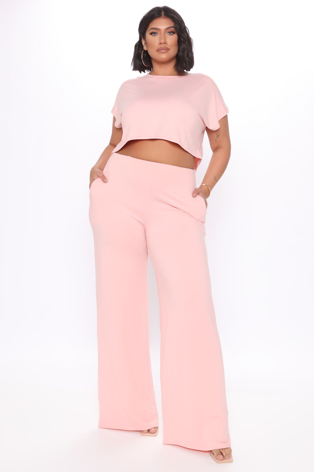 Movies And Chill Pant Set - Mauve