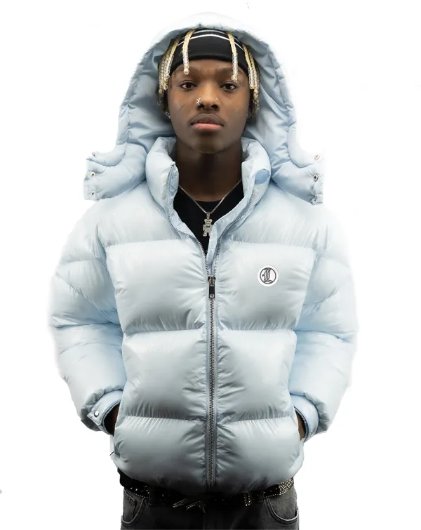 StarBoy Puffer Jacket Baby Blue