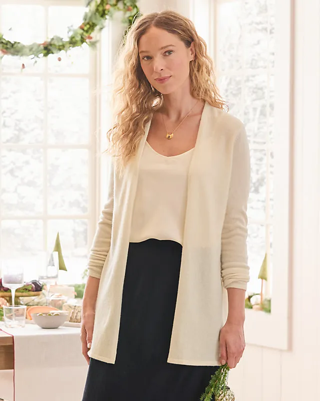 Easy Cashmere Open Cardigan