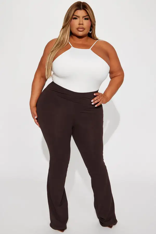 Tall Adriana Flare Pant - Chocolate