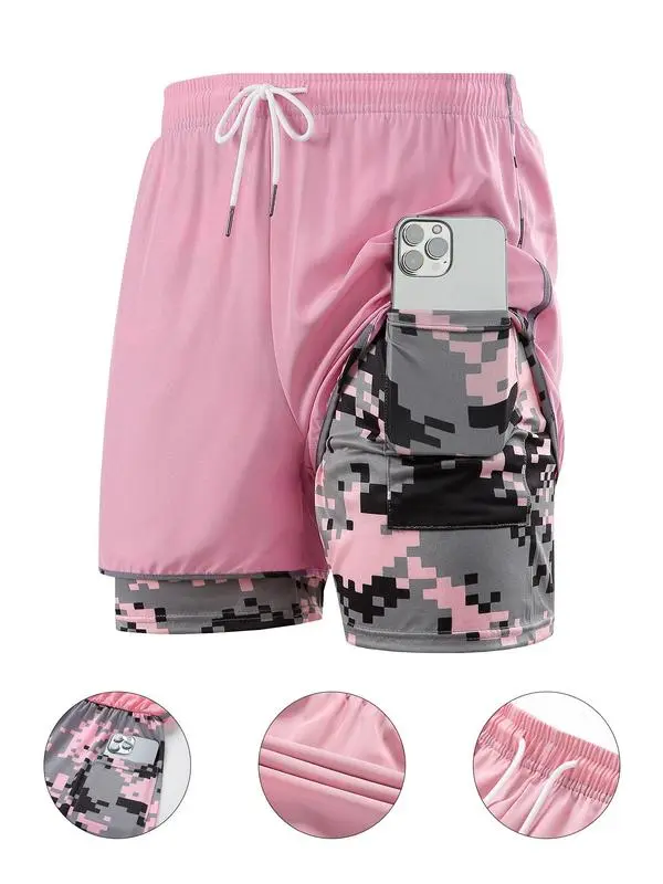 Women's Camo Gym Shorts – Quick-Dry, Breathable, Slim Fit