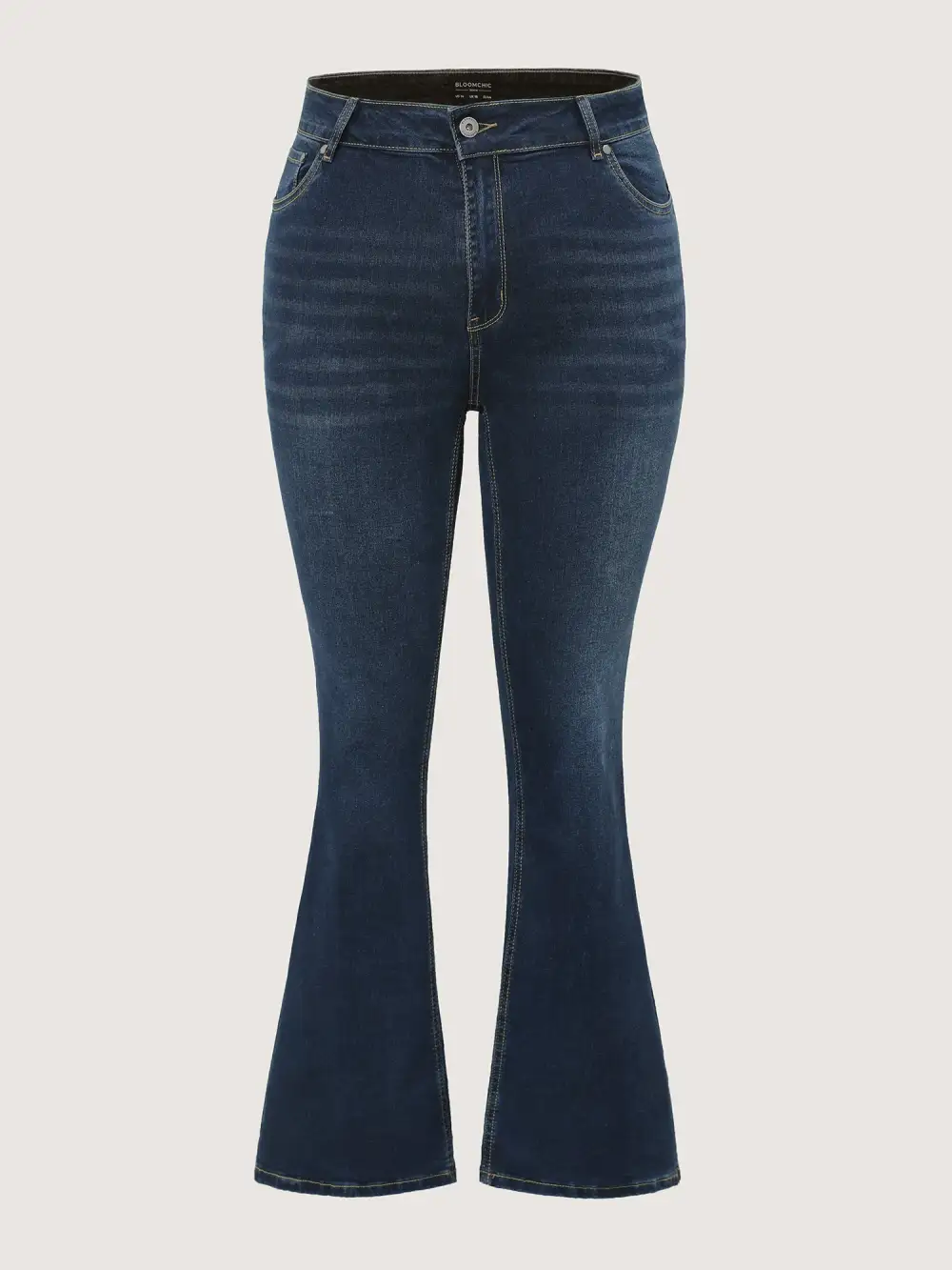 Bootcut Very Stretchy Mid Rise Medium Wash Sculpt Waist Jeans