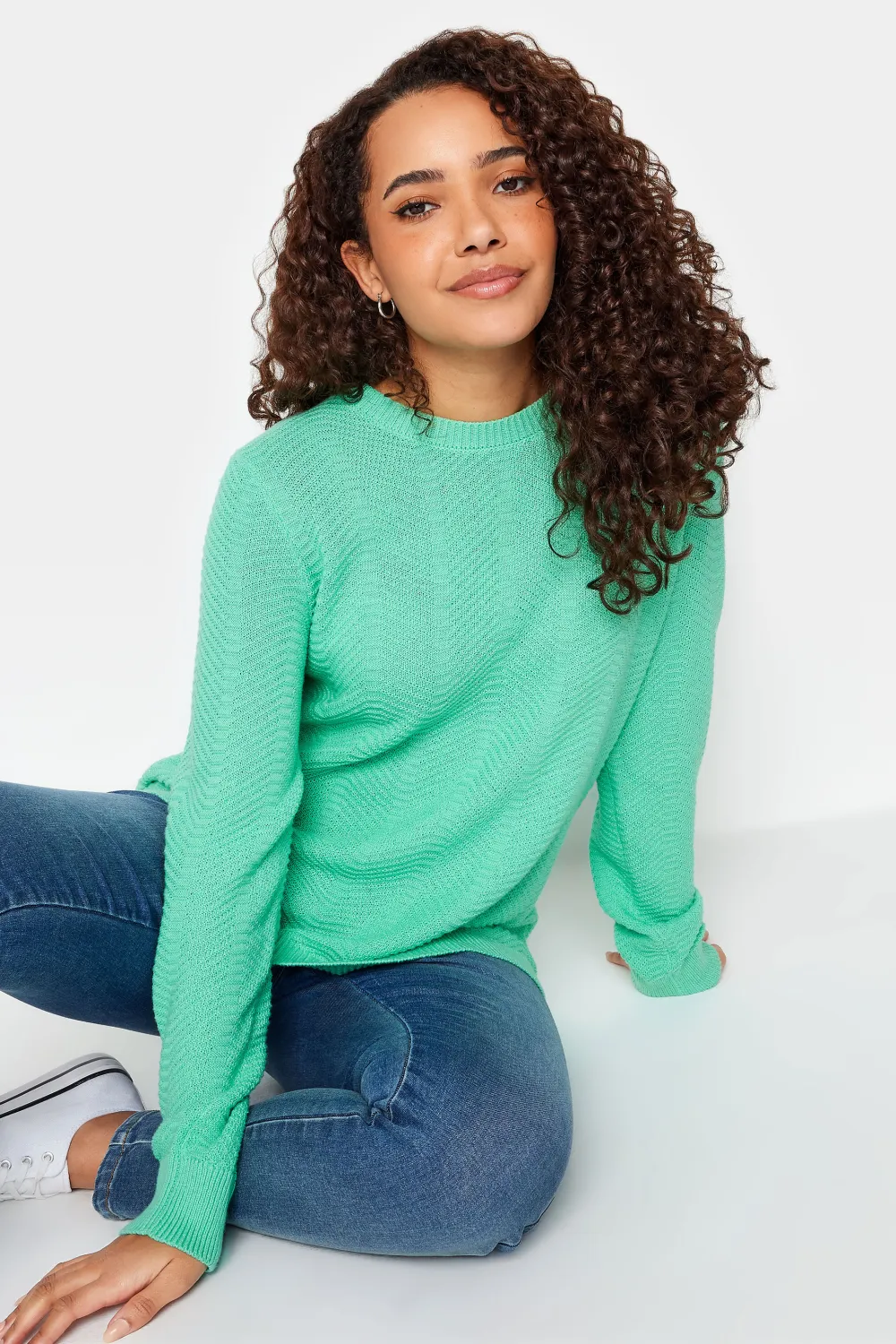 M&Co Baby Blue Ribbed Knit Jumper