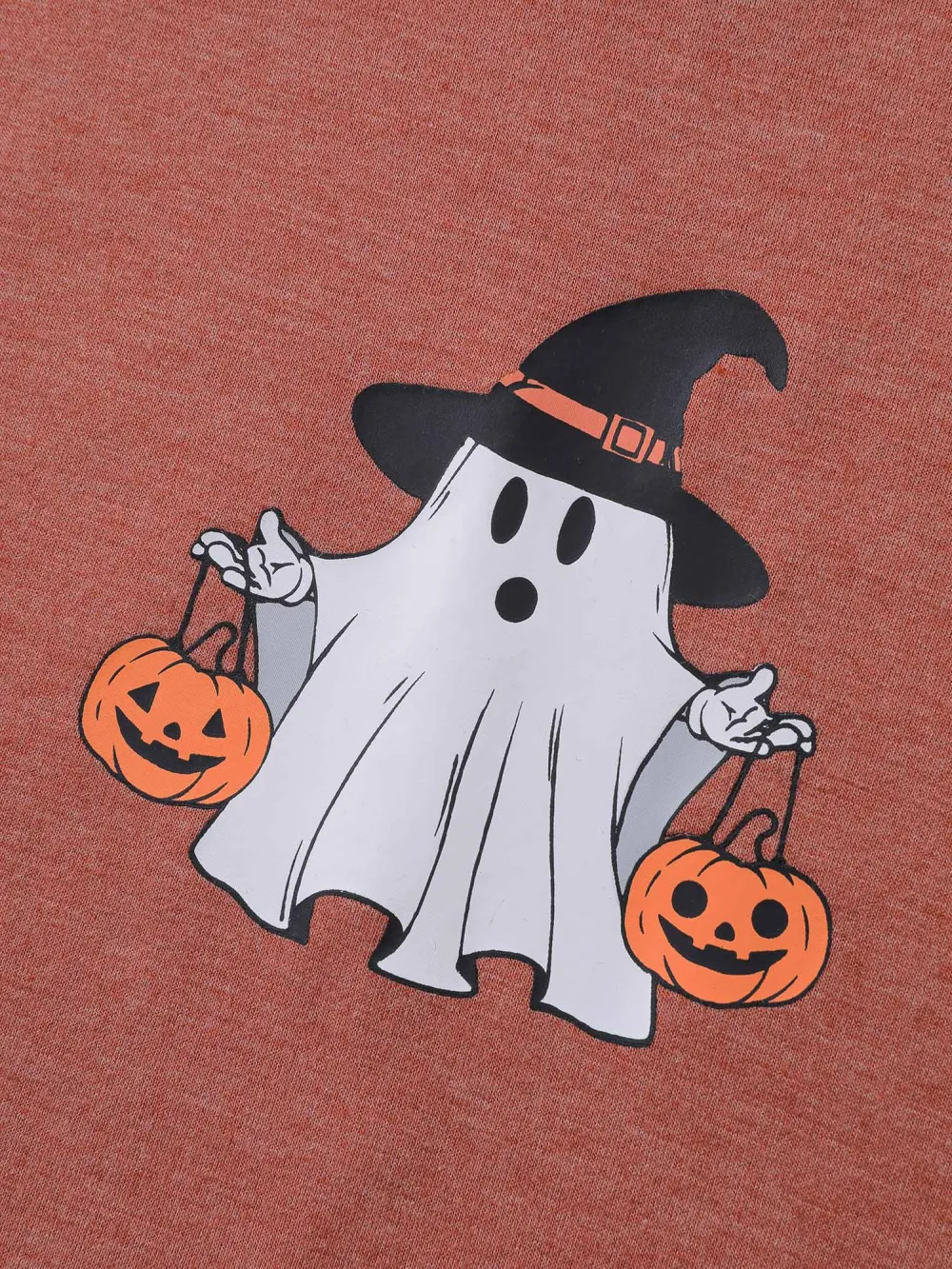 Boo Crew Halloween Round Neck T-Shirt