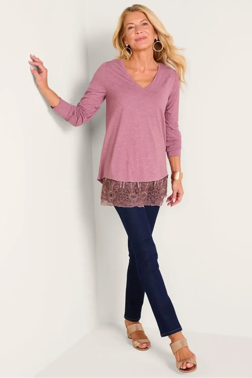 Peek Sophisticate Long Sleeve Tunic