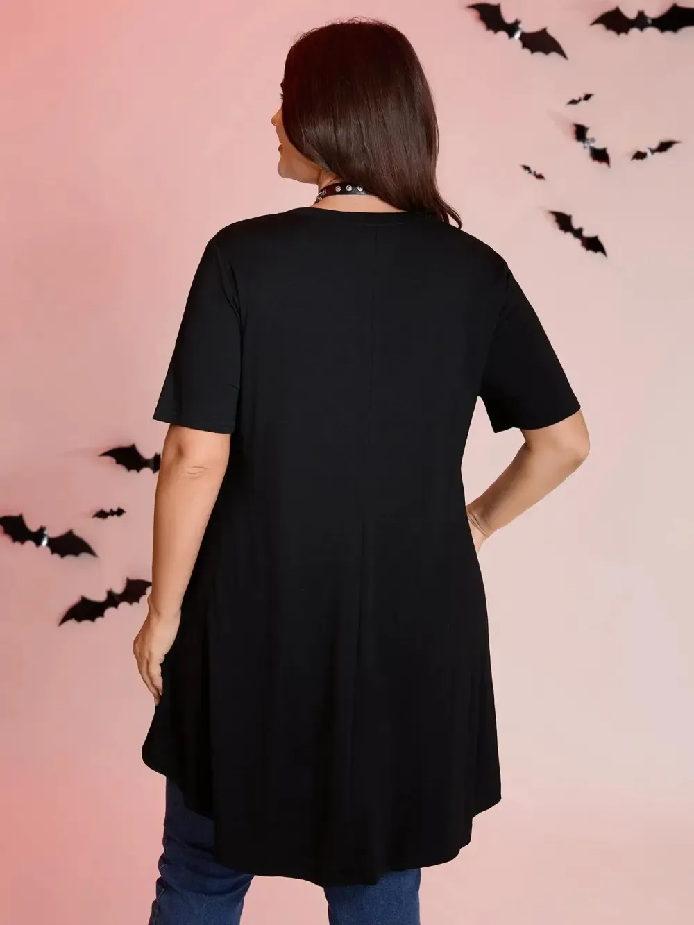 Spooky Skull Supersoft Tunic Mini Dress