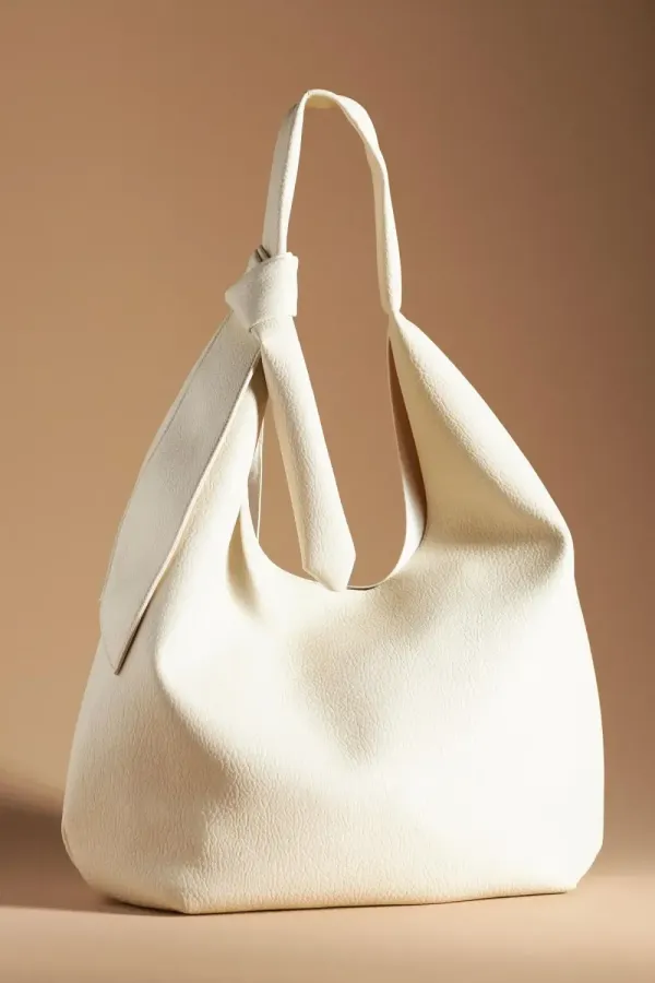Knotted Bow Slouchy Bag