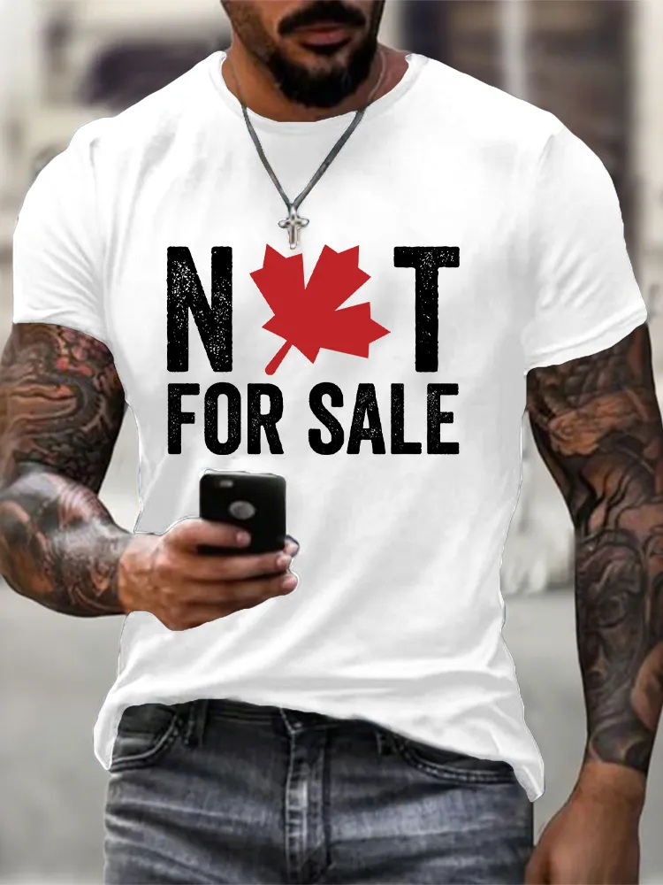 Men'S Canada Is Not For Sale Sorry T-Shirt