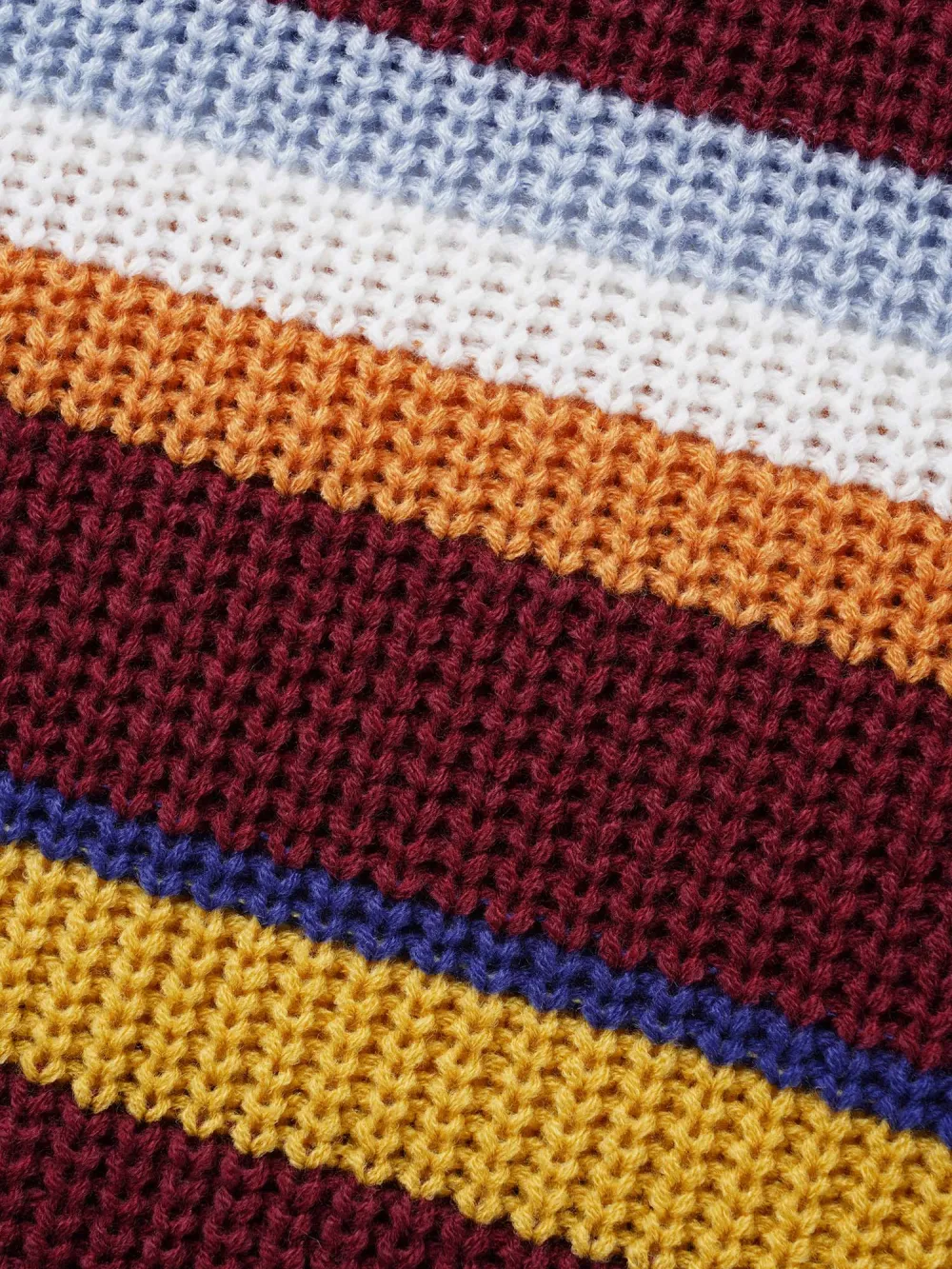 Striped Contrast Drop Shoulder Sleeve Pullover