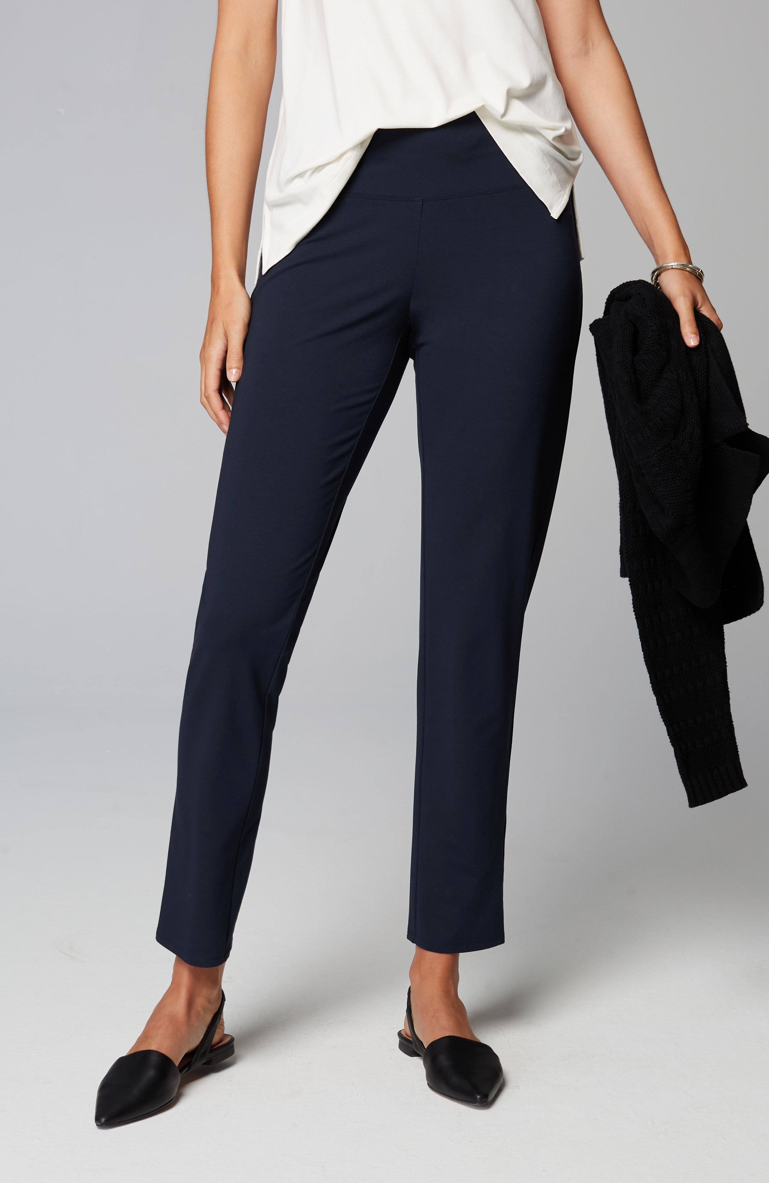 Wearever Smooth-Fit Classic Slim-Leg Pants