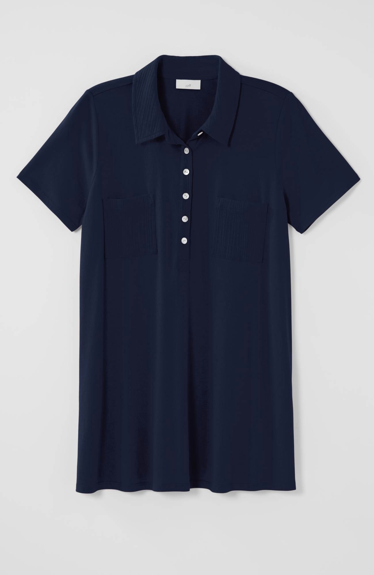 Cotton-Gauze Mixed-Media Tunic