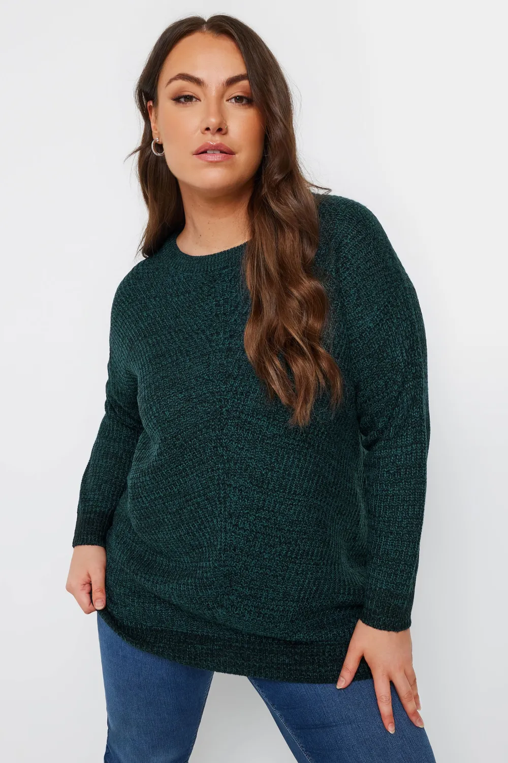 YOURS Curve Pink Essential Knitted Jumper