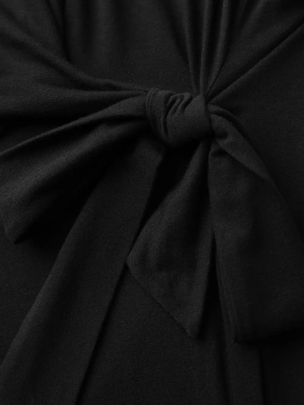 Cowl Neckline Knotted Knit Tank Top