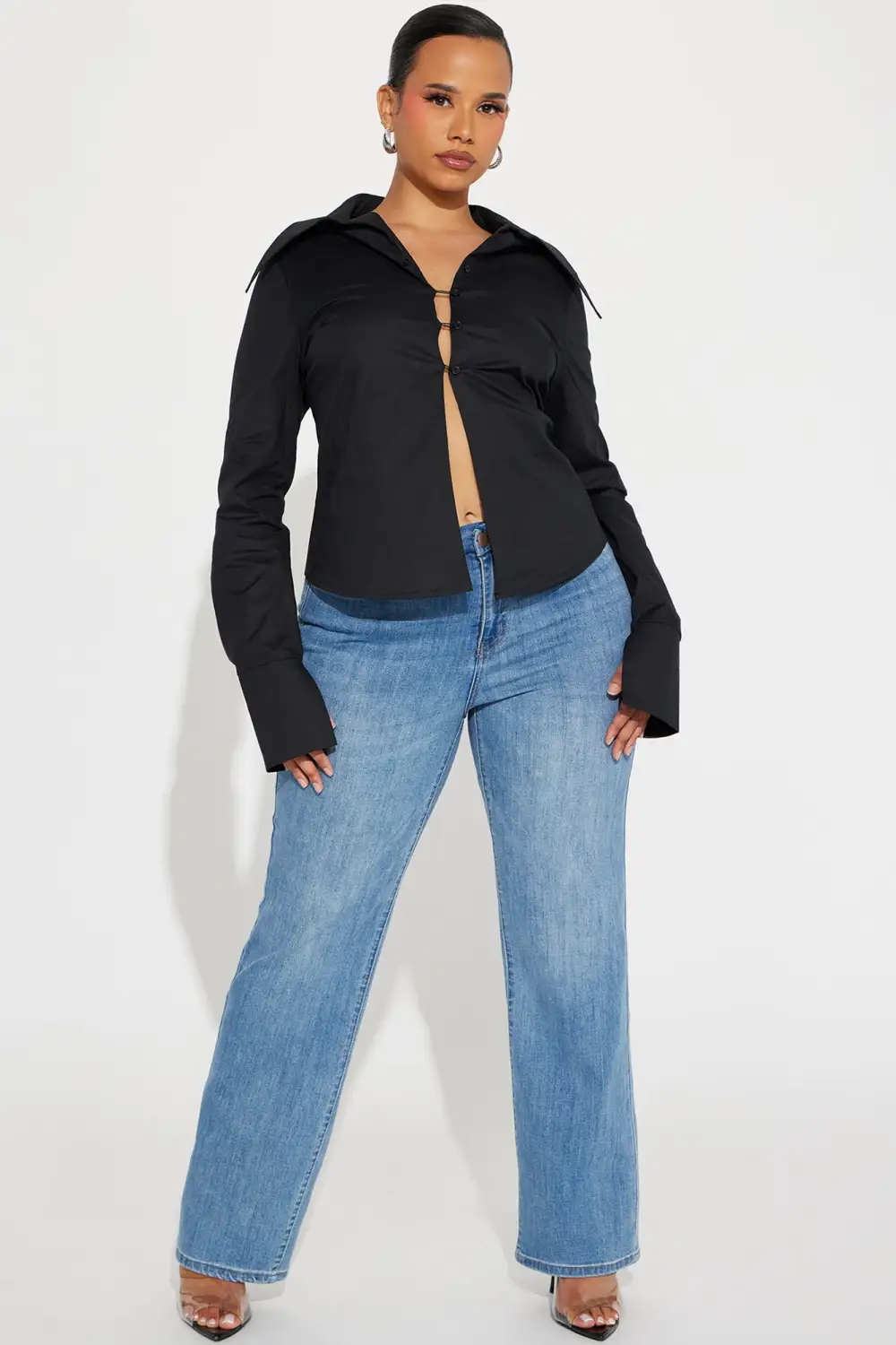 Anya Poplin Shirt - Black