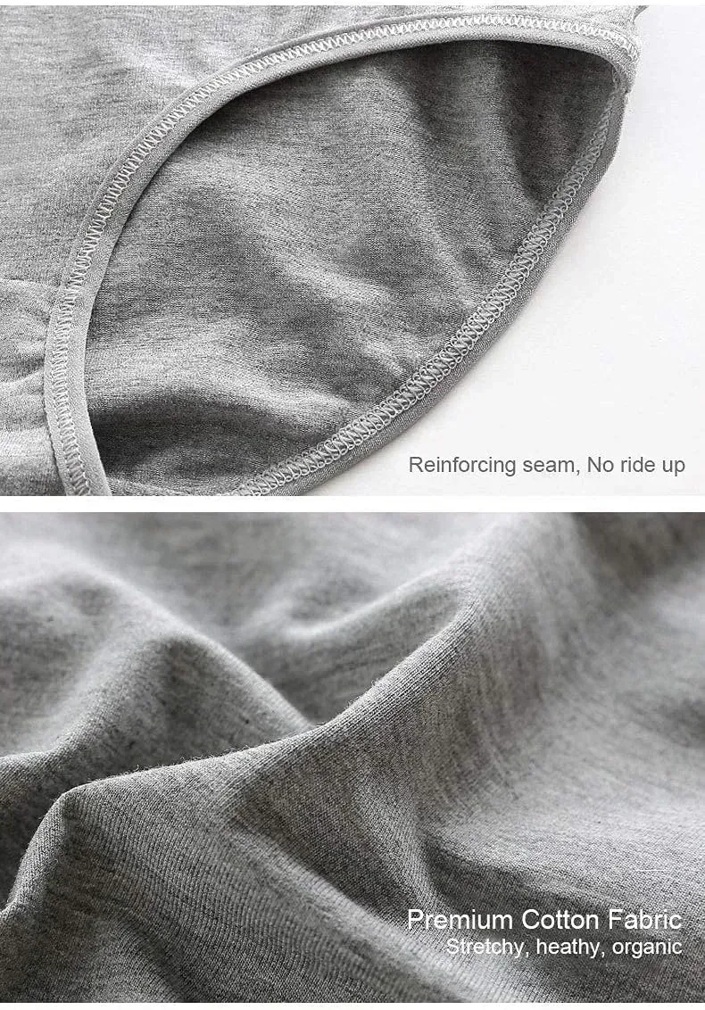 Womens Underwear,Cotton Mid Waist No Muffin Top Full Coverage Brief Ladies Panties Lingerie Undergarments for Women Multipack