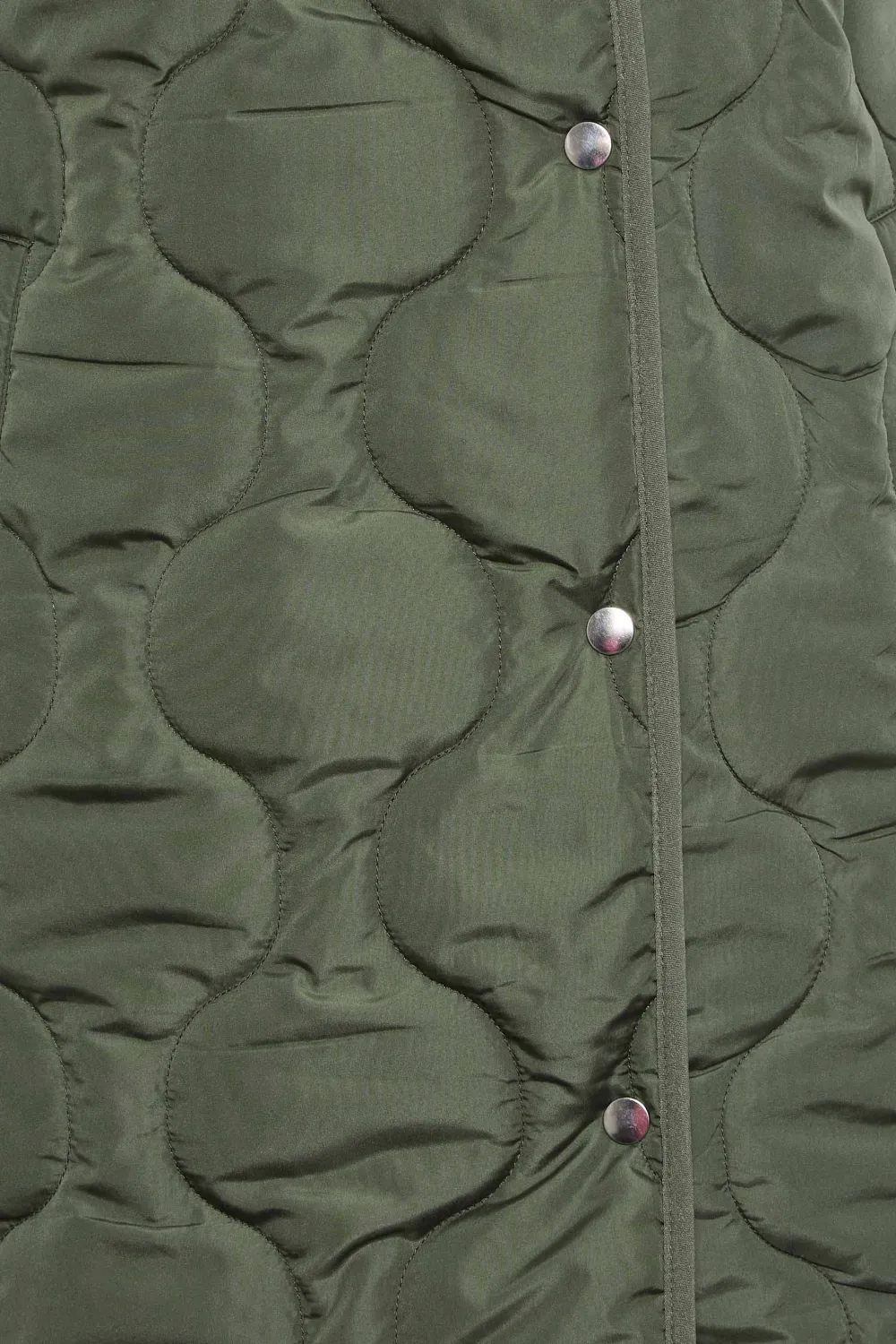 LTS Tall Olive Green Funnel Neck Quilted Longline Gilet