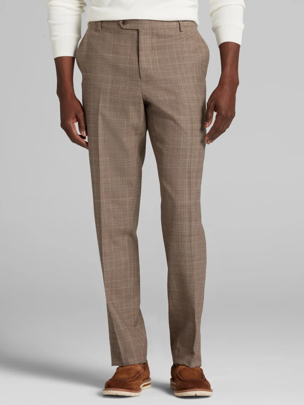 Joseph Abboud Classic Fit Plaid Suit Pants