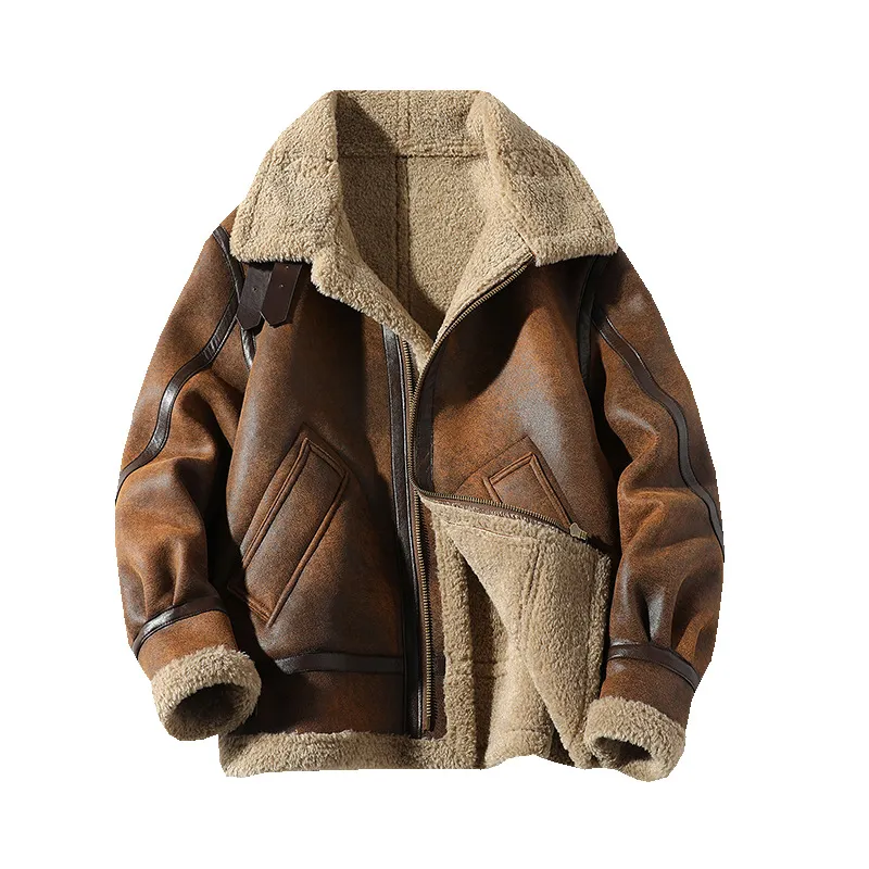 The Flying Tigers Men's Sheepskin Bomber Jacket Luc. 106
