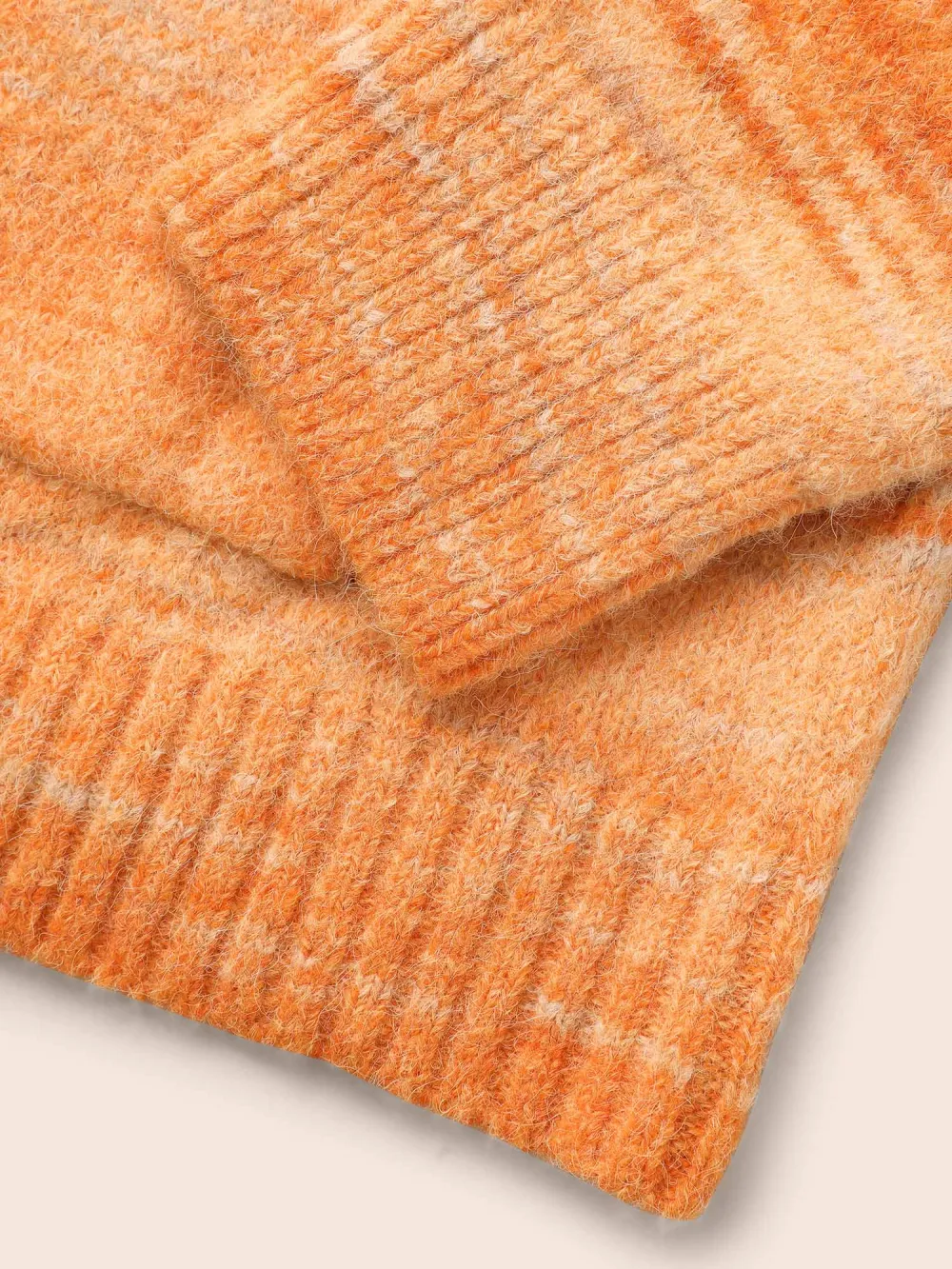 Ombre Patch Pocket Drop Shoulder Cardigan