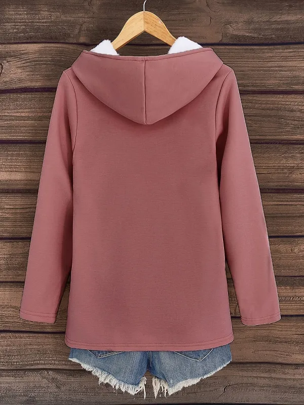 Women's Daily Stylish Two Piece Sets Tracksuit Pants Sets Long Sleeve Hooded Graphic Letter Drawstring Print Casual Daily Black Pink Dark Pink Fall Regular Fit