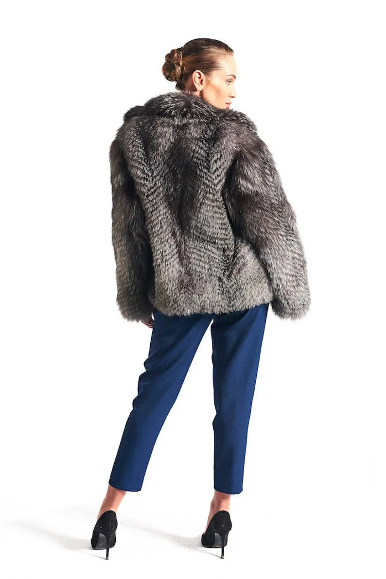 Blue Frost Fox Fur Coat Women’s